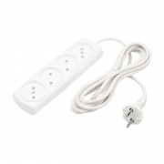 Удлинитель PROconnect OPTIMA 4 гнезда, 3 м, 2х0.75 мм², б/з, белый | Фото 1