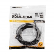 Кабель PROconnect HDMI - HDMI 2.0, 5м, Gold | Фото 2