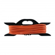 Удлинитель-шнур на рамке PROconnect ПВС 2х0.75, 20 м, б/з, 6 А, 1300 Вт, IP20, оранжевый (Сделано в России) | Фото 1