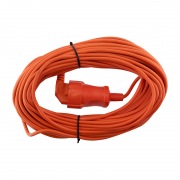 Удлинитель-шнур PROconnect ПВС 3х0.75, 20 м, с/з, 6 А, 1300 Вт, IP44, оранжевый (Сделано в России) | Фото 1
