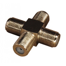 PROCONNECT Переход соединитель x4 гнезда F (F- крест) PROCONNECT