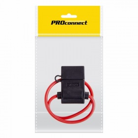PROCONNECT Дeржатель предохранителя, тип вилочный, черный (1шт.) (Пакет)  PROconnect