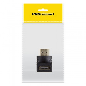 PROCONNECT Переходник аудио (гнездо HDMI - штекер HDMI), угловой, (1шт.) (пакет)  PROconnect