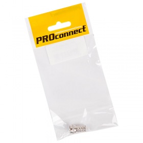 PROCONNECT Разъем антенный на кабель, штекер F для кабеля RG-6, (1шт.) (пакет)  PROconnect