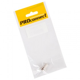 PROCONNECT Разъем антенный на кабель, штекер F для кабеля RG-6, (1шт.), (пакет) PROconnect