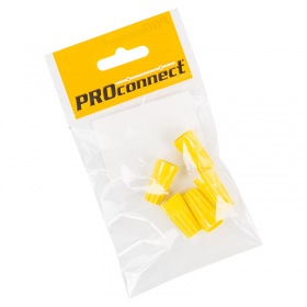 PROCONNECT Соединительный изолирующий зажим "СИЗ-4" (1,5-9,5 мм²), желтый,  (5шт.) (пакет)  PROconnect