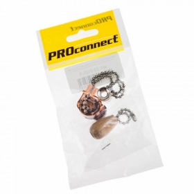 PROCONNECT Выключатель для настенного светильника c  деревянным наконечником «Silver» индивидуальная упаковка  1 шт. PROCONNECT