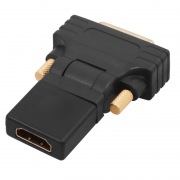 ПЕРЕХОДНИК шт. DVI-D - гн. HDMI поворотный GOLD | Фото 1