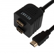 ПЕРЕХОДНИК шт. HDMI - 2гн. HDMI (провод) GOLD | Фото 2