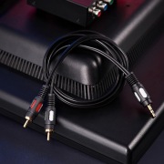 Шнур 3.5 Stereo Plug - 2RCA Plug 1.5М (GOLD) | Фото 1