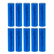 Аккумулятор Li-ion 18650, 3,7В, 2400мАч, без платы защиты, плоский контакт, 10 шт, коробка REXANT | Фото 1
