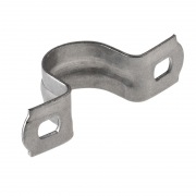 Скоба СМД 16-17 двухлапковая для металлорукава ø 12 мм (100 шт/уп) REXANT | Фото 1