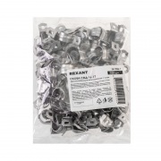 Скоба СМД 16-17 двухлапковая для металлорукава ø 12 мм (100 шт/уп) REXANT | Фото 3