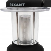 Фонарь кемпинговый с компасом, противоскользящий пластик «черный вельвет», складная петля для подвеса, регулировка яркости, 3хАА REXANT | Фото 4