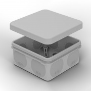 Коробка распаячная для прямого монтажа ОУ, HF, 80х80х40мм, IP67 (мембранные вводы) REXANT | Фото 1