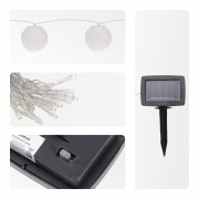 Гирлянда садовая Денг, 335см, 3000К, встроенный аккумулятор, солнечная панель, коллекция Пекин REXANT | Фото 2