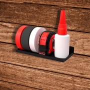 Полка для хранения 150x70мм, металлическая, настенная, черная REXANT | Фото 1