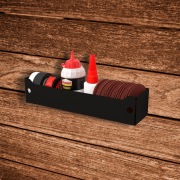 Полка для хранения 275x67мм, металлическая, настенная, черная REXANT | Фото 1