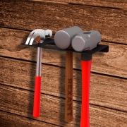 Держатель-органайзер для молотков и кувалд настенный, черный REXANT | Фото 1