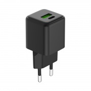 Сетевое зарядное устройство с двумя портами USB-A и Type-C, 25Вт GaN REXANT | Фото 1