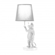Светильник декоративный настольный МОБИ "Кот с зонтом" , с цоколем Е14, 40 Вт, цвет белый REXANT | Фото 1