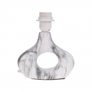 Светильник декоративный настольный Форте, основание кольцо под белый мрамор, черный абажур, цоколь Е27, 60Вт REXANT | Фото 2