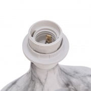 Светильник декоративный настольный Форте, основание кольцо под белый мрамор, черный абажур, цоколь Е27, 60Вт REXANT | Фото 5