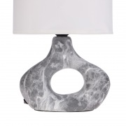 Светильник декоративный настольный Форте, основание кольцо под черный мрамор, белый абажур, цоколь Е27, 60Вт REXANT | Фото 3