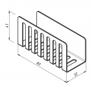 Держатель для хранения губки и кухонной утвари, монтаж без сверления, черный REXANT | Фото 8