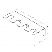 Держатель для хранения зубных щеток и насадок, монтаж без сверления, белый REXANT | Фото 8
