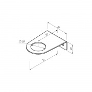 Держатель дозатора для жидкого мыла и шампуней на 1 флакон настенный, белый REXANT | Фото 6