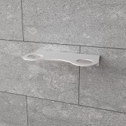 Держатель дозатора для жидкого мыла и шампуней на 2 флакона настенный, белый REXANT | Фото 1