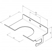 Держатель для хранения фена с креплением для сетевого кабеля, белый REXANT | Фото 6