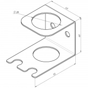 Держатель для хранения электрических зубных щеток и насадок, монтаж без сверления, белый REXANT | Фото 7