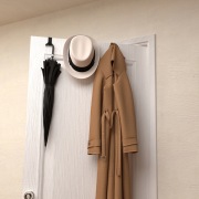 Держатель для хранения одежды в стиле лофт, крепление на дверь, 3 штуки, черный REXANT | Фото 2