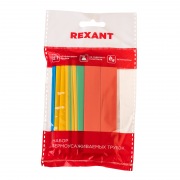 Набор термоусаживаемых трубок №18 ТУТ нг 12/6мм, 7 цветов (упак. 21 шт. по 10см) REXANT | Фото 4