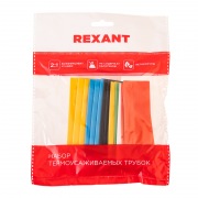 Набор термоусаживаемых трубок №21 ТУТ нг 25/12,5мм, 7 цветов (упак. 21 шт. по 10см) REXANT | Фото 4