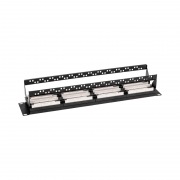 Патч-панель 19" с кабельным органайзером 2U, CAT 5e, 48 портов RJ-45, неэкранированная, Dual IDC REXANT | Фото 1
