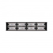 Патч-панель 19" с кабельным органайзером 2U, CAT 5e, 48 портов RJ-45, неэкранированная, Dual IDC REXANT | Фото 2