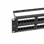Патч-панель 19" с кабельным органайзером 2U, CAT 5e, 48 портов RJ-45, неэкранированная, Dual IDC REXANT | Фото 4