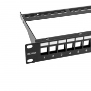 Патч-панель 19" наборная с кабельным органайзером 1U, 24 порта RJ-45, неэкранированная REXANT | Фото 3