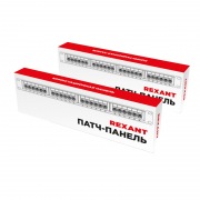 Патч-панель 19" наборная с кабельным органайзером 1U, 24 порта RJ-45, неэкранированная REXANT | Фото 5