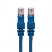 Шнур коммутационный патч-корд U/UTP, CAT 5e, RJ45-RJ45, 26AWG, LSZH, синий, 1,5м REXANT | Фото 1