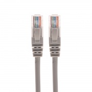 Шнур коммутационный патч-корд U/UTP, CAT 5e, RJ45-RJ45, 26AWG, LSZH, серый, 5м REXANT | Фото 1
