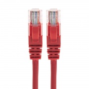 Шнур коммутационный патч-корд U/UTP, CAT 6, RJ45-RJ45, 26AWG, LSZH, красный, 3м REXANT | Фото 1