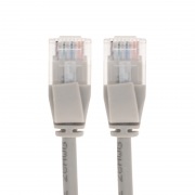 Шнур коммутационный патч-корд U/UTP, CAT 6A (10G), RJ45-RJ45, 28AWG, LSZH, серый, 2м REXANT | Фото 1