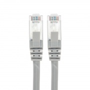 Шнур коммутационный патч-корд S/FTP, CAT 6A (10G), RJ45-RJ45, 28AWG, LSZH, серый, 2м REXANT | Фото 1