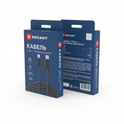 Кабель Type-C – Lightning, 3A, 1м, ПВХ, черный REXANT  | Фото 3
