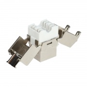 Модуль Keystone Jack RJ-45 CAT 6A экранированный 110 IDC тип 180 градусов, самозажимной REXANT ПРОЕКТ | Фото 3