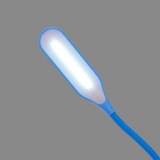 Светильник настольный Click 4Вт, LED, 4000К, диммируемый 3 ступени, заряжаемый, на прищепке, синий REXANT | Фото 3